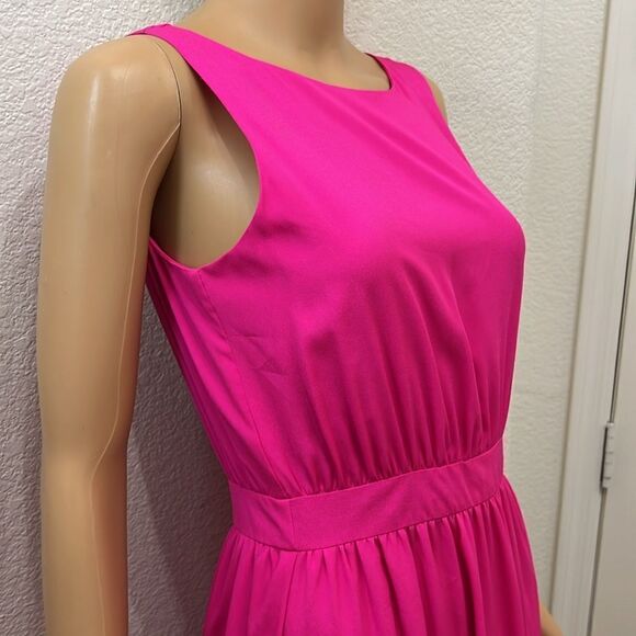 Gianni Bini Eomans Dress Size 4 Hot Pink Maxi Dress with Cut Outs Simmer Beach - Picture 4 of 8